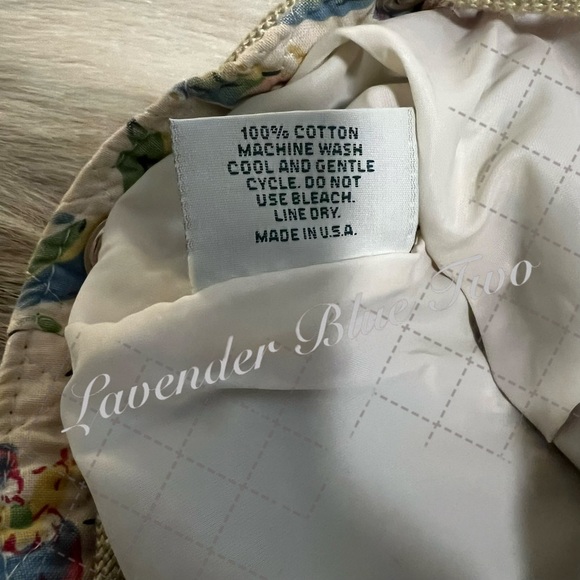 Vintage VERA BRADLEY Perennials 1998 Backpack Sling USA Cream Blue Pink Floral - Picture 13 of 17